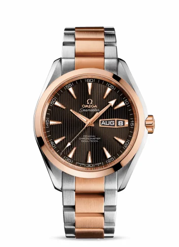 Omega Seamaster Aqua Terra 150M Co-Axial 43 Annual Calendar Stainless Steel / Red Gold / Grey / Bracelet 231.20.43.22.06.001 (23120432206001)